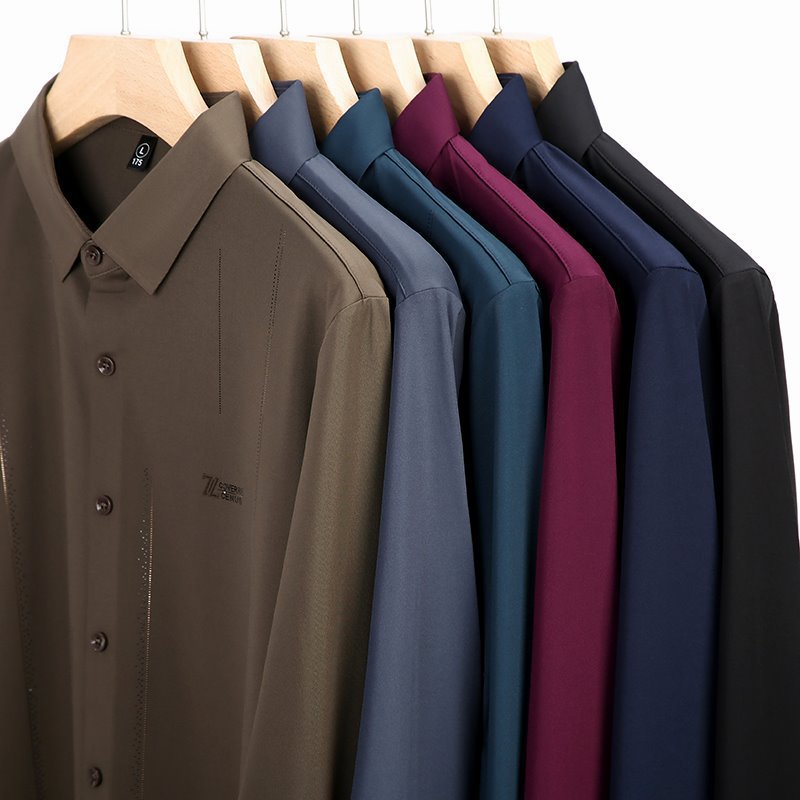 Men's Plush Lined Thickened Long Sleeve Shirt