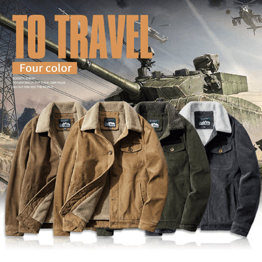 Trendy Lapel Winter Warm Men's Jacket