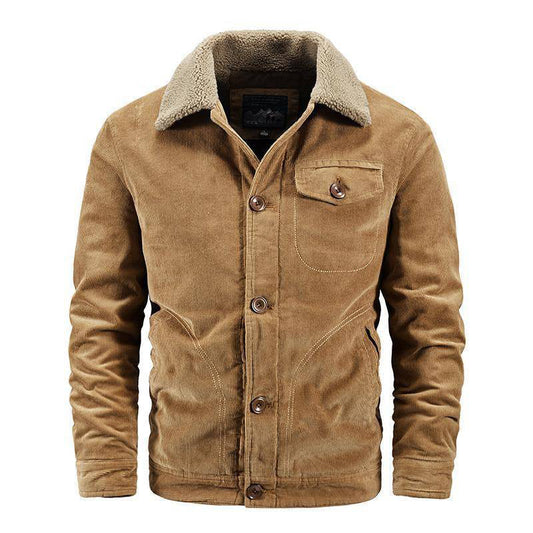 Trendy Lapel Winter Warm Men's Jacket