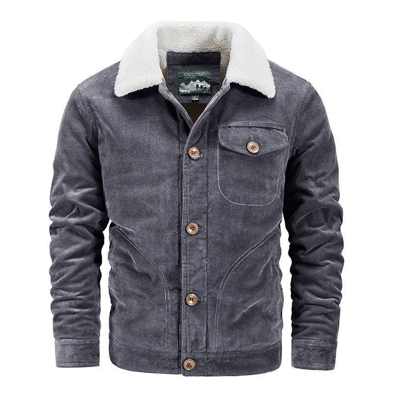 Trendy Lapel Winter Warm Men's Jacket