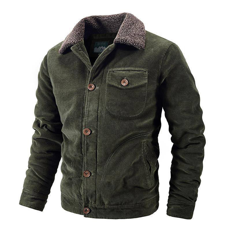 Trendy Lapel Winter Warm Men's Jacket