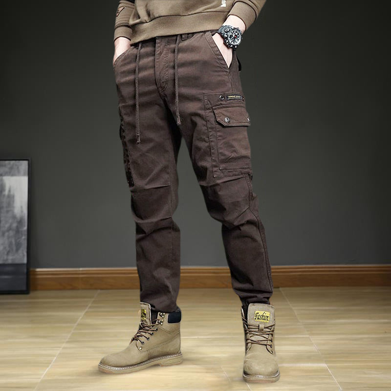 Men's Fashion Casual Multi-Pocket Tapered Sweatpants