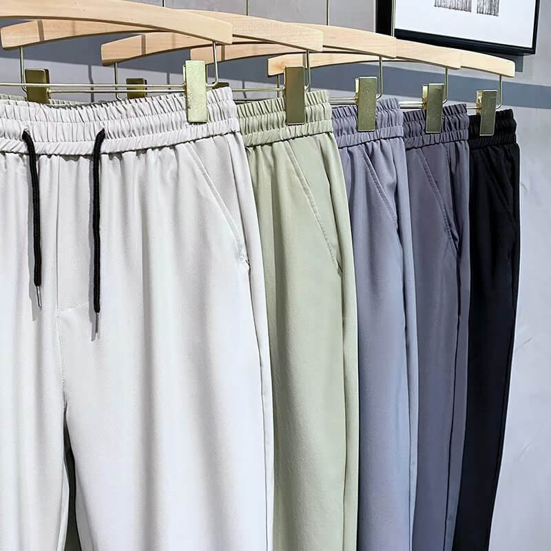 Summer breathable loose straight trousers