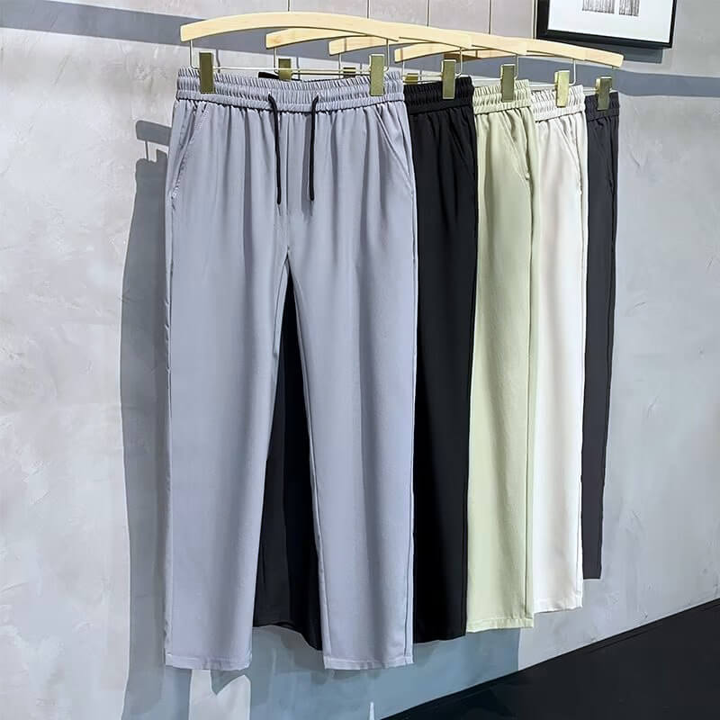 Summer breathable loose straight trousers